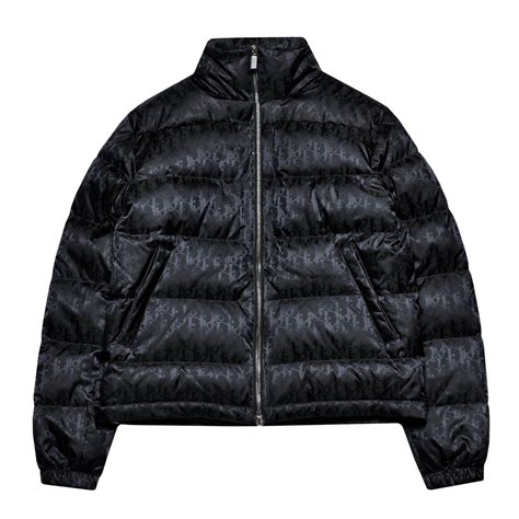 dior brown puffer down jacket|Dior oblique puffer jacket.